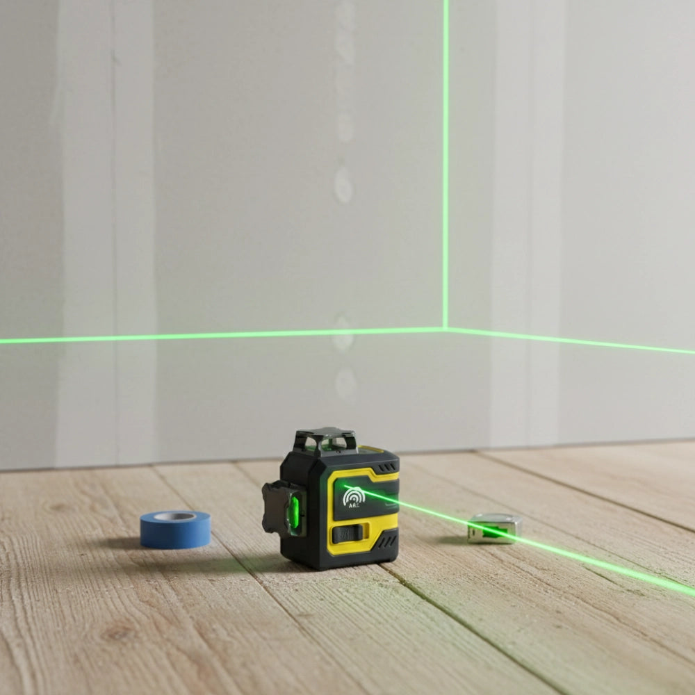 Kit livello laser autolivellante a pendolo cassiopea raggio verde 12x12x9cm