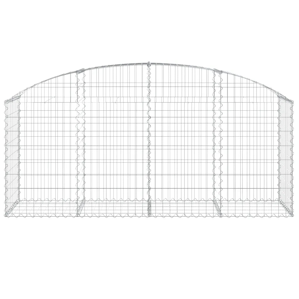 Cesto Gabbione ad Arco 200x50x80/100 cm Ferro Zincato