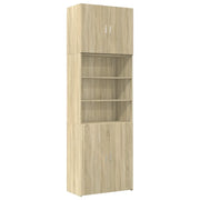 Credenza | Madia | Buffet da pranzo | Armadio da pranzo Rovere Sonoma 80x42,5x249 cm in Legno Multistrato