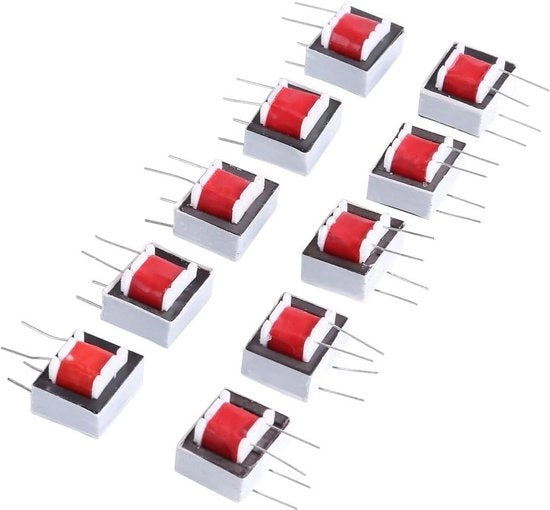 Trasformatore audio a doppia bobina e singolo fase con trasformazione di impedenza EI14 600 600 Ohm, immerso in olio e raffreddato ad aria.