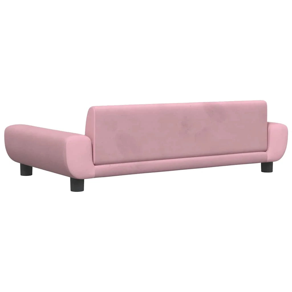 Cuccia per cani comoda cesta da divano 100 x 54 x 33 cm velluto rosa 02_0042610