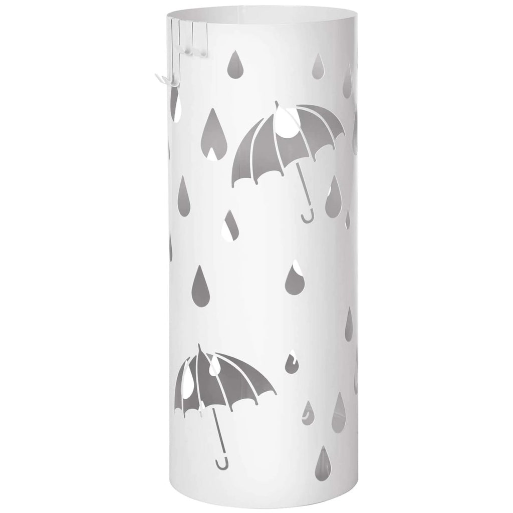 Portaombrelli Valora in metallo bianco dal design moderno per l'ingresso