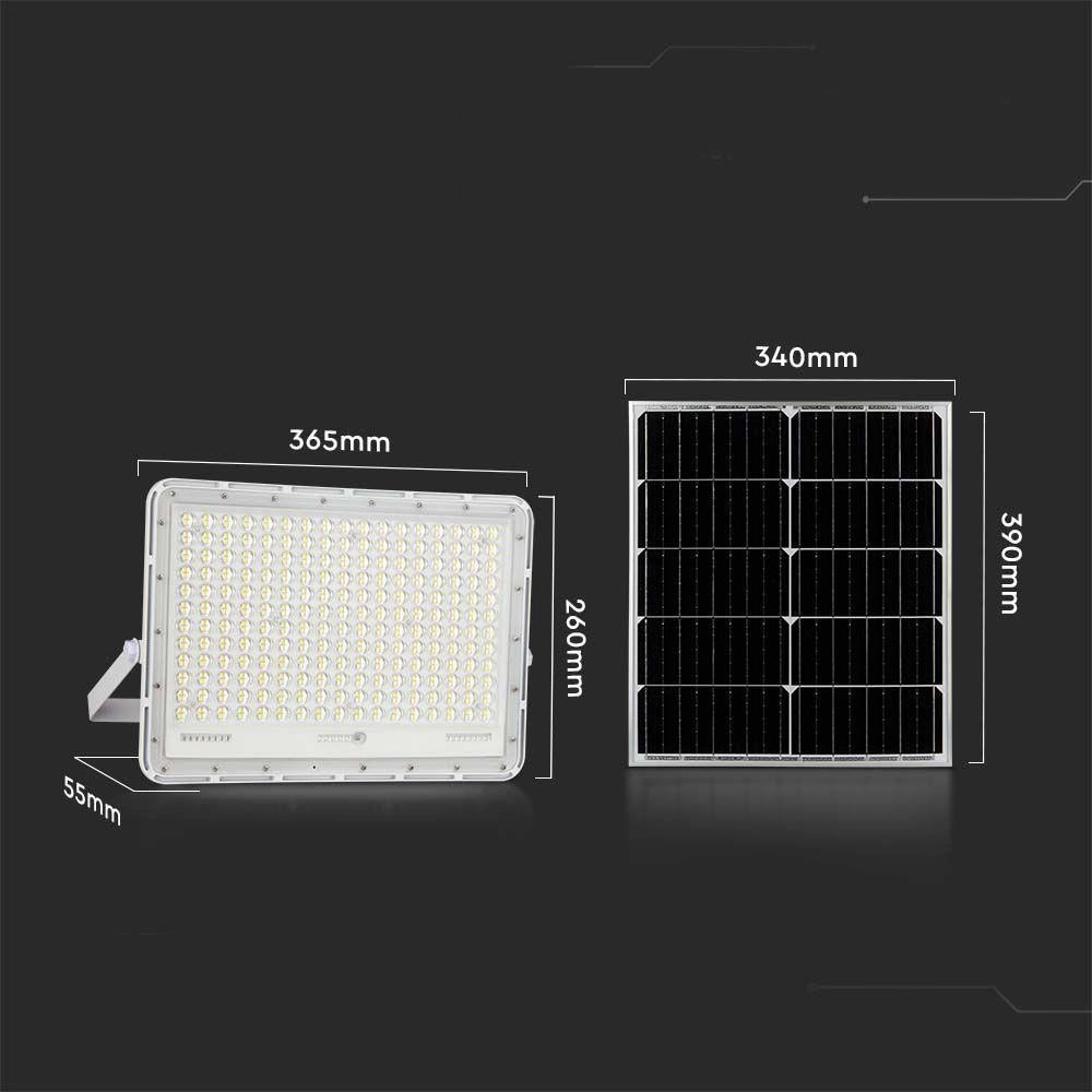 Faro LED Solare V-TAC 30W 4000K 2600lm IP65 con telecomando