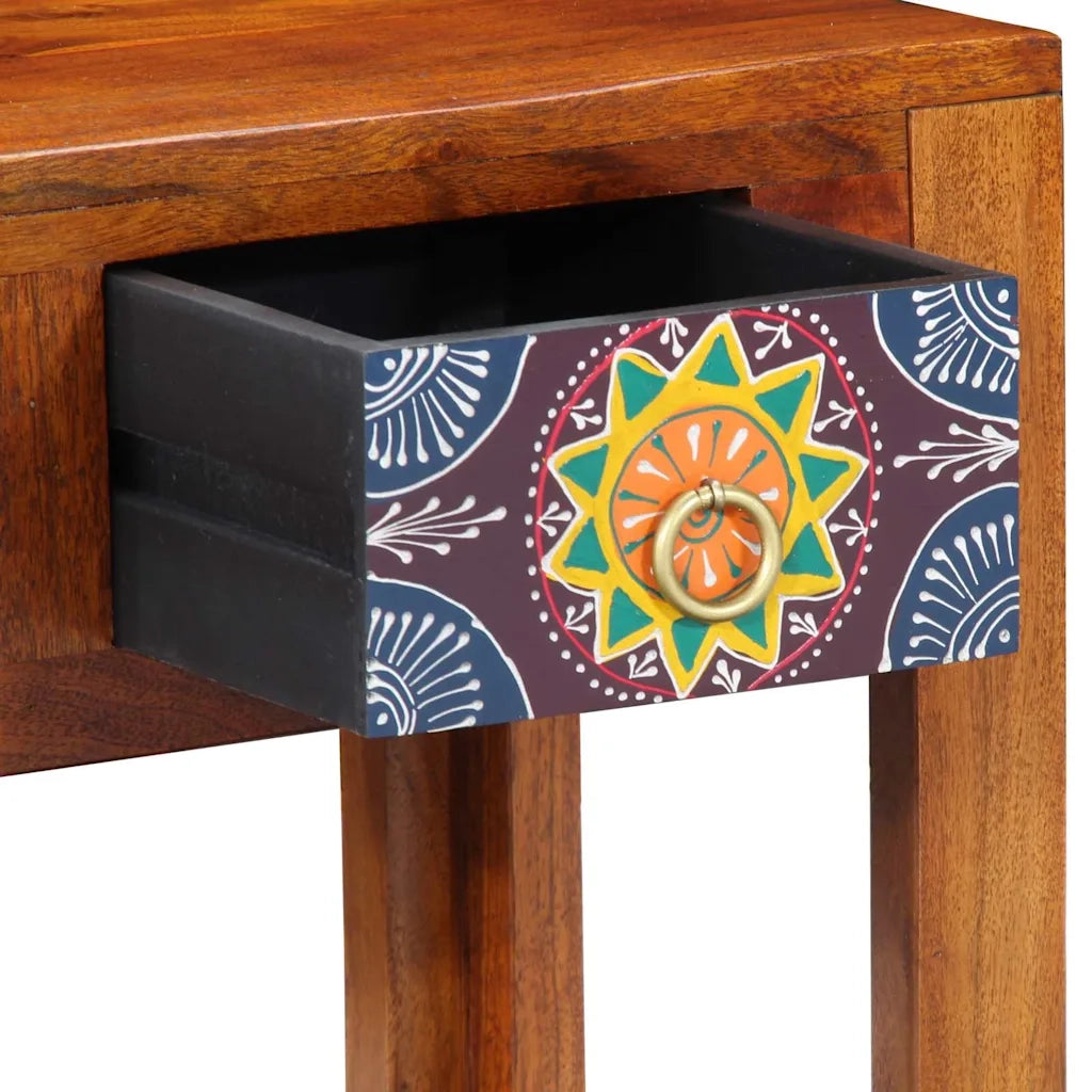 Tavolo laterale | Tavolino con cassetto Marrone 40 x 30 x 36 cm