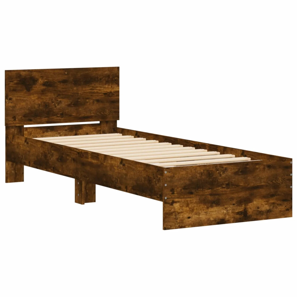 Struttura del letto Rovere Fumo Legno ingegnerizzato 8008992