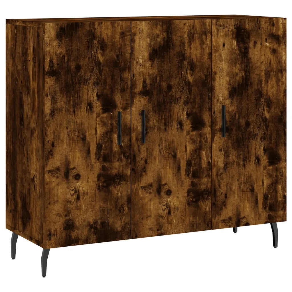 Credenza Rovere Fumo 90x34x80 cm in Legno Multistratocod mxl 128759