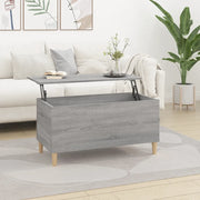 Tavolino Salotto-Tavolino da soggiorno-Tavolo Grigio Sonoma 90x44,5x45 cm Legno Multistrato 694488