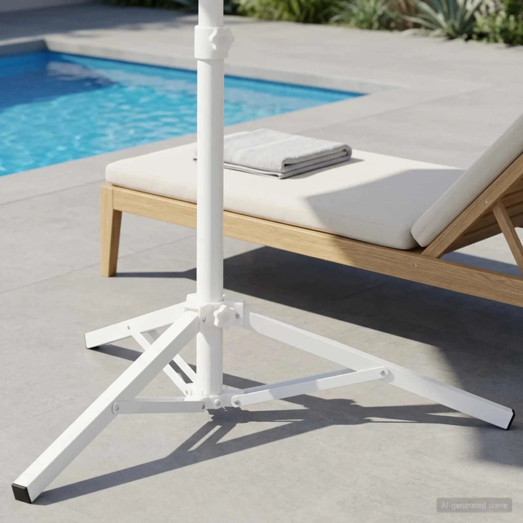 Supporto Parasol Bianco Acciaio for 25-32 mm Pole 42010379