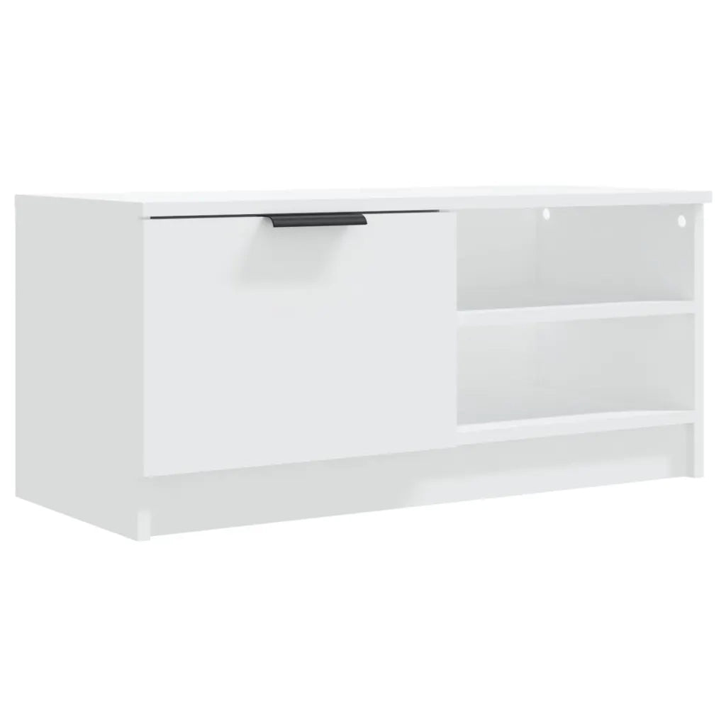 Mobili Porta TV 2 pz Bianchi 80x35x36,5 cm in Legno Multistrato cod mxl 20826