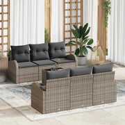 Set Divano da Giardino Grigio 55 x 55 x 37 cm polyrattan