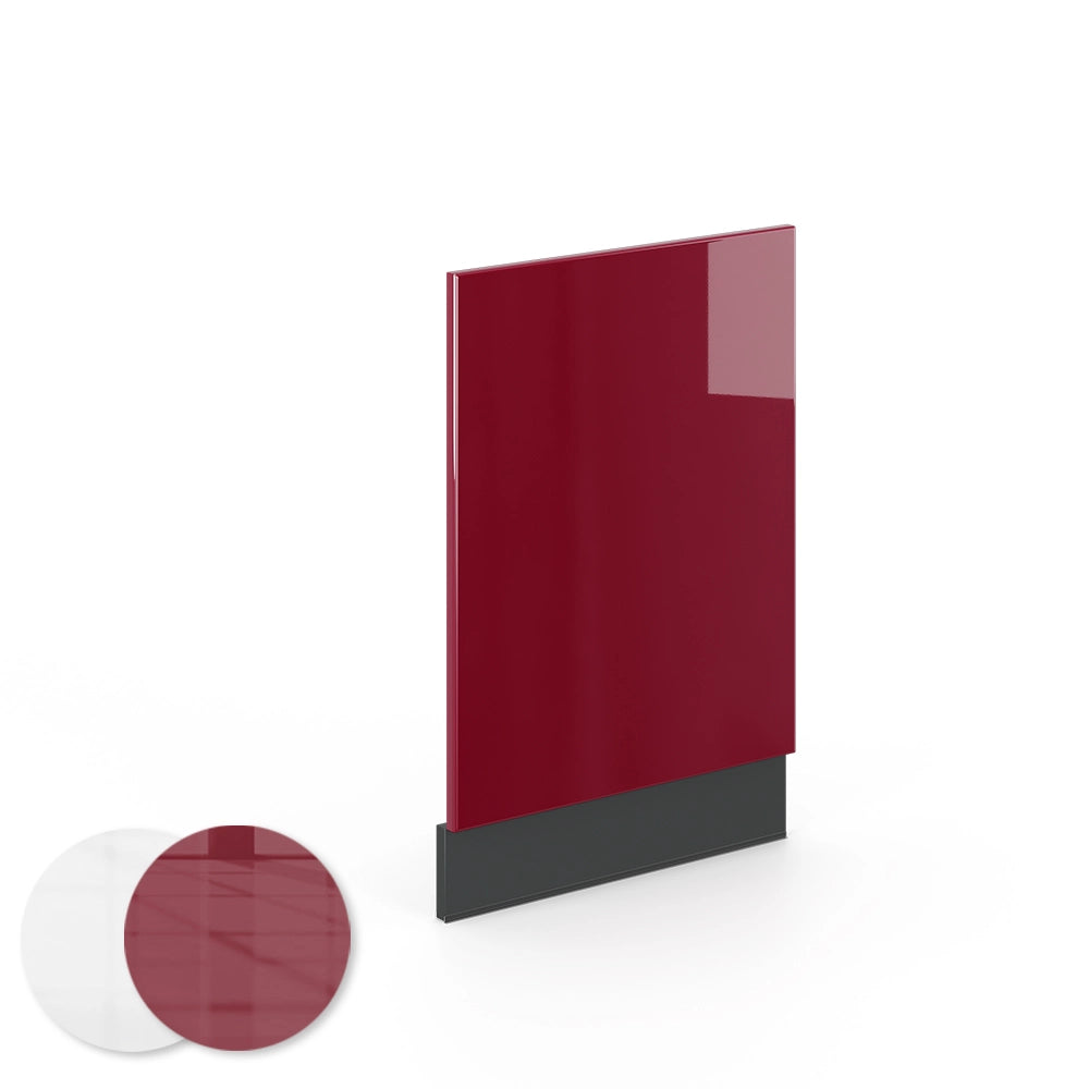 Vicco Pannello frontale Rosso bordeaux lucido 45 cm senza piano di lavoro