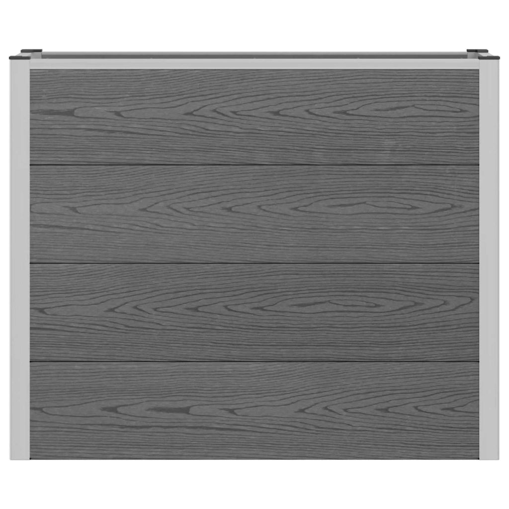 Fioriere | Cassetta per fiori | Letto rialzato da giardino Grigio 100 x 30 x 22 cm