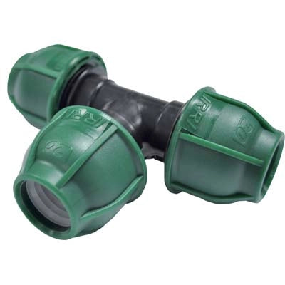 TEE A COMPRESSIONE PN10 - MM 25X25X25- 10 pezzi