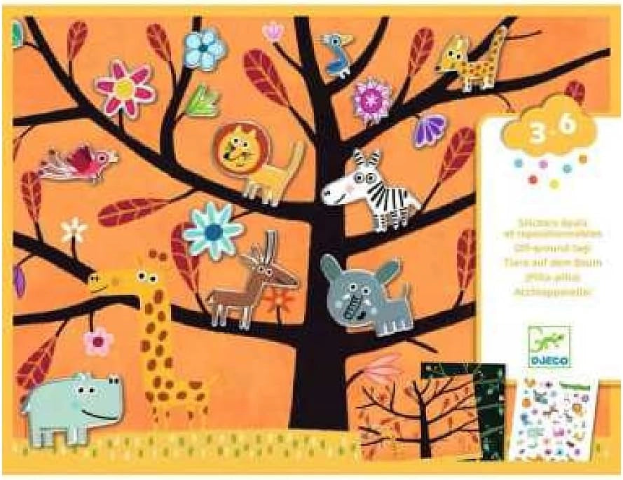 Scenario con adesivi rimovibili Acchiapparella, Djeco, Eta 3-6 anni