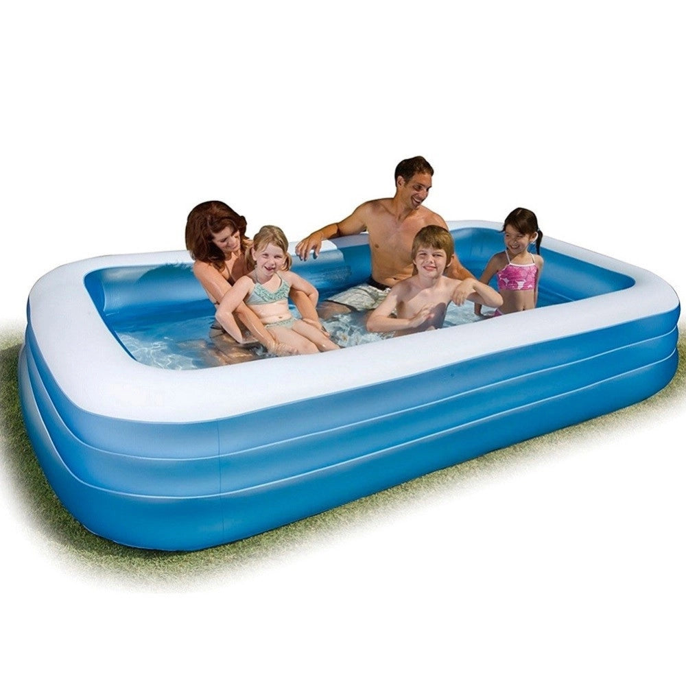 Trade Shop - Piscina Gonfiabile Rettangolare 305 X 183 X 56 Cm Giardino Piscina Family -