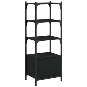 Libreria a 3 Ripiani Nera 41x30x109,5 cm in Legno Multistrato 838998