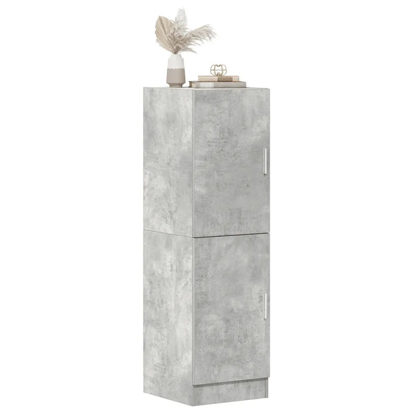 Mobile da cucina-Armadio da cucina Grigio Cemento 38x41,5x131,5 cm Legno