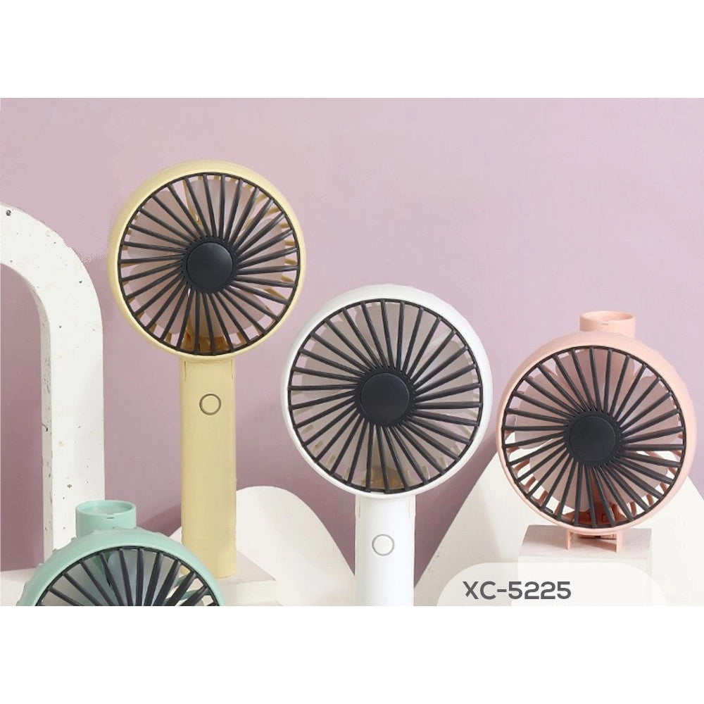 Trade Shop - Mini Ventilatore Ricaricabile Usb Portatile Pieghevole Per Casa Ufficio Xc-5225 -