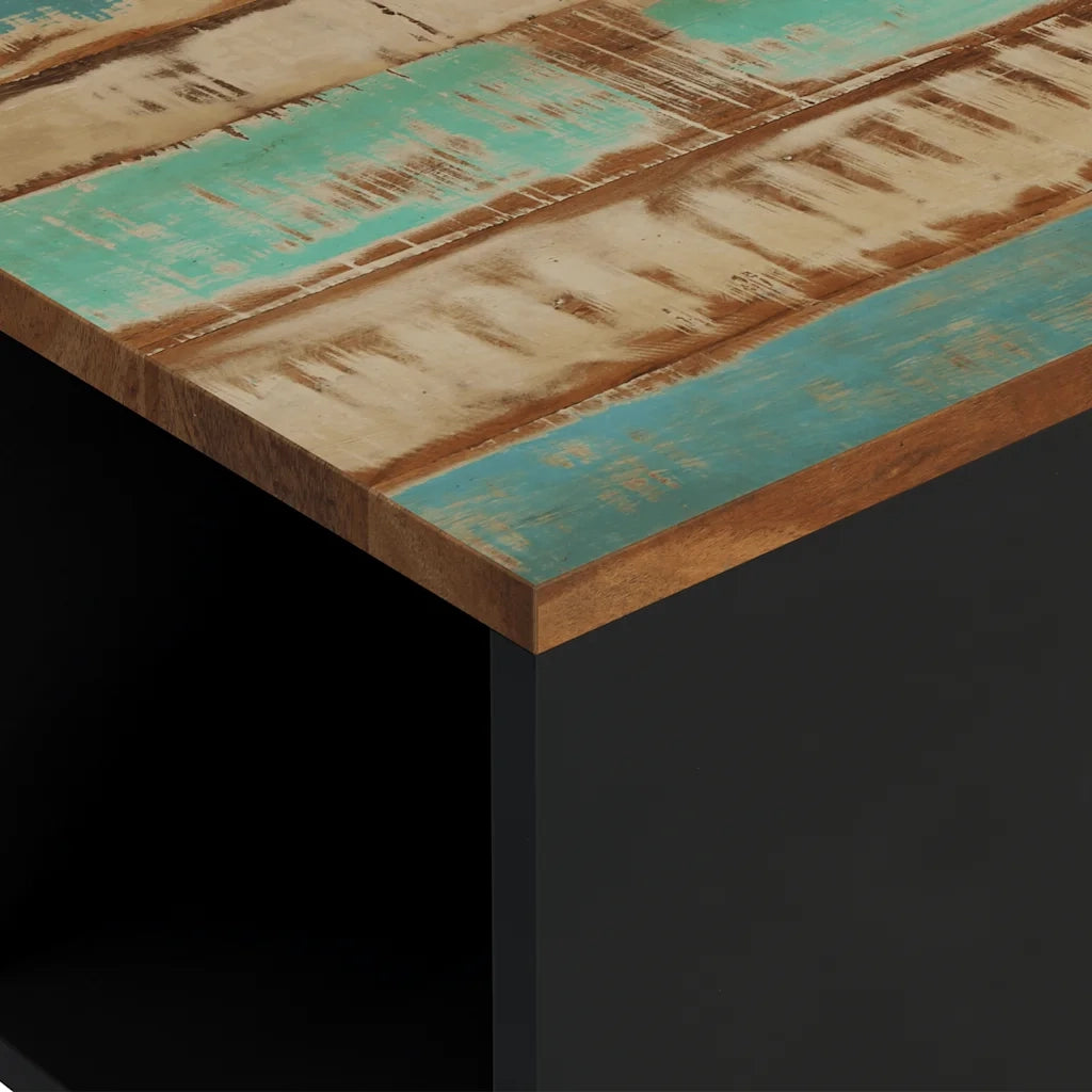 Tavolino da salotto | Tavolino da caff¨¨ | Tavolino da Soggiorno 60x50x35 cm in Legno Massello di Recupero