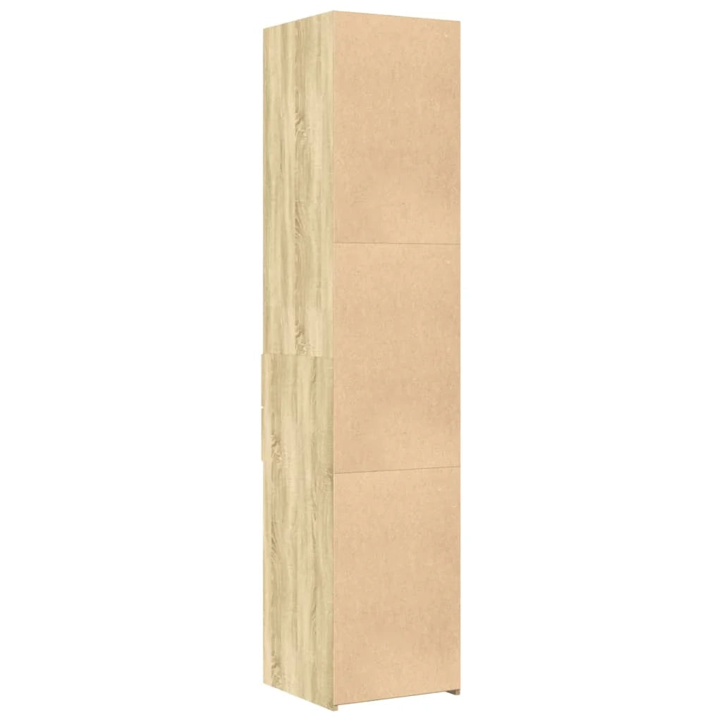 Buffet credenza cassettiera armadio mobile contenitore organizer cucina soggiorno salotto rovere Sonoma alto 40 x 42,5 x 185 cm legno ingegnerizzato marrone 02_0034062