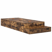 Letto singolo | Letto per adulti | Struttura letto con contenitore con cassetto Rovere fum¨¦ 100 cm