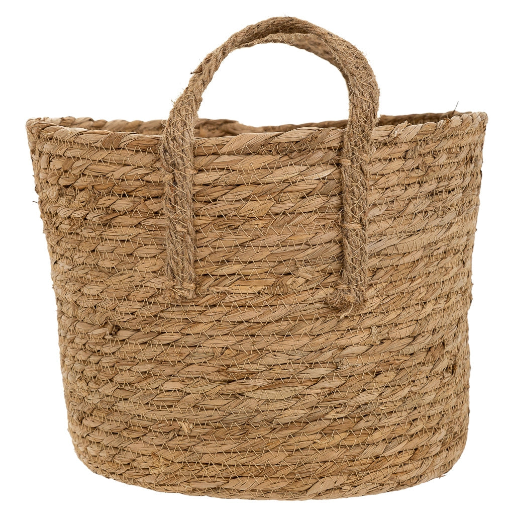 Cesto in fibra naturale marrone D27x22/30