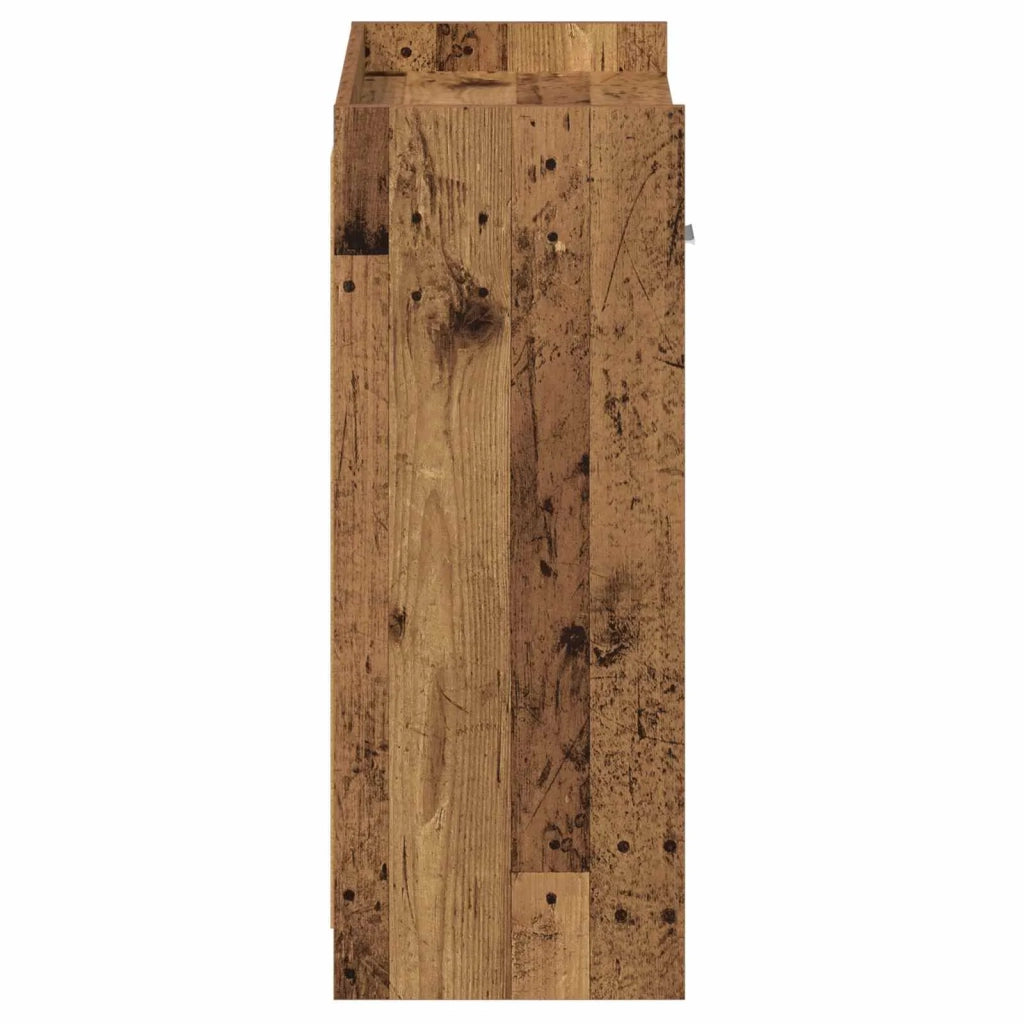 Mobile per scarpe con cassetto Legno antico 73,5 x 36 x 92 cm 8011329