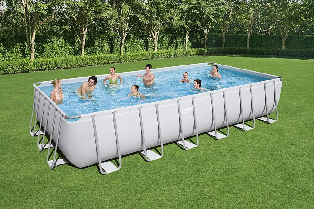 BESTWAY PISCINA FUORI TERRA POWER STEEL RETTANGOLARE 732 X 366 X 132 CM