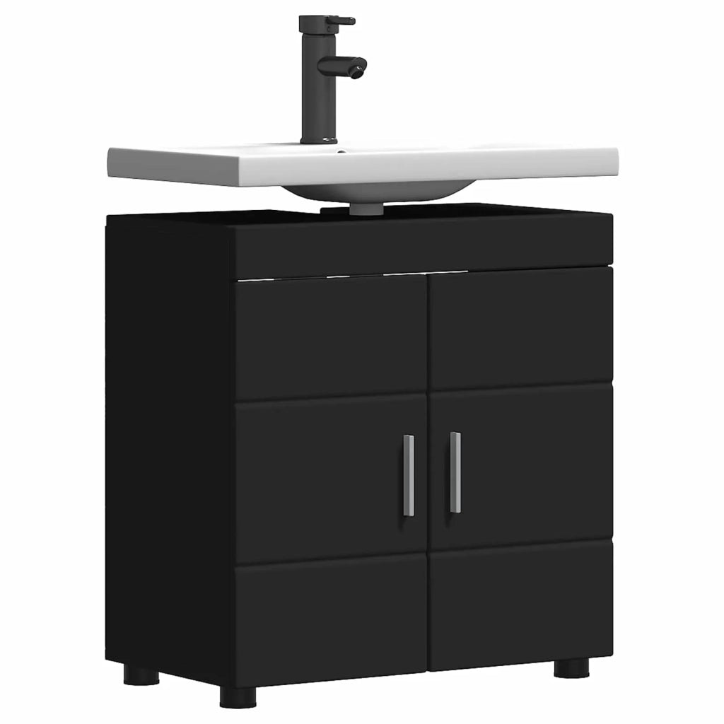 Set di Armadi da Bagno TULUM Nero 60 x 34 x 63 cm