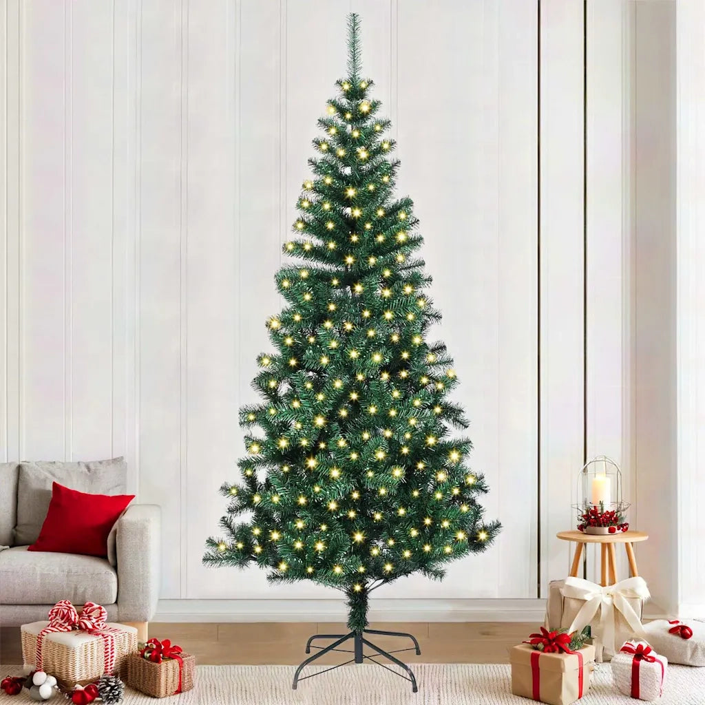 Albero di Natale artificiale con luci integrate Verde 240 cm 3396784