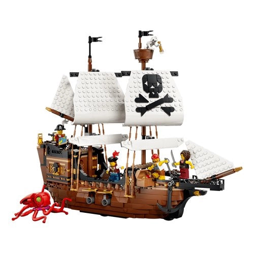 Costruzioni lego 31387 creator 3 in 1 iconica nave da pirata
