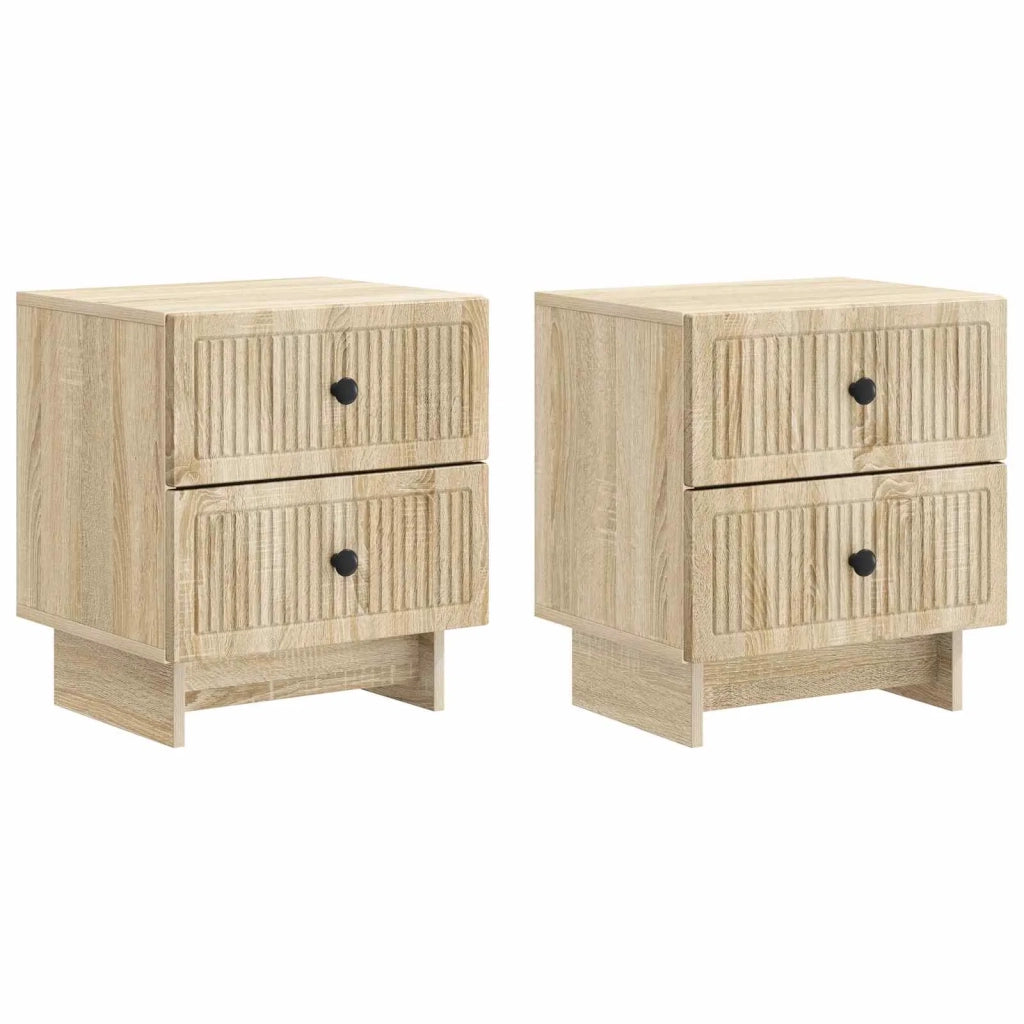 Armadio da Notte 2 pcs Rovere Sonoma 43 x 34,5 x 47,5 cm 893840