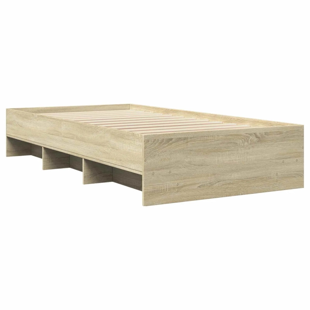 Struttura del letto con lo scaffale Rovere Sonoma 80 x 200 cm 3429670