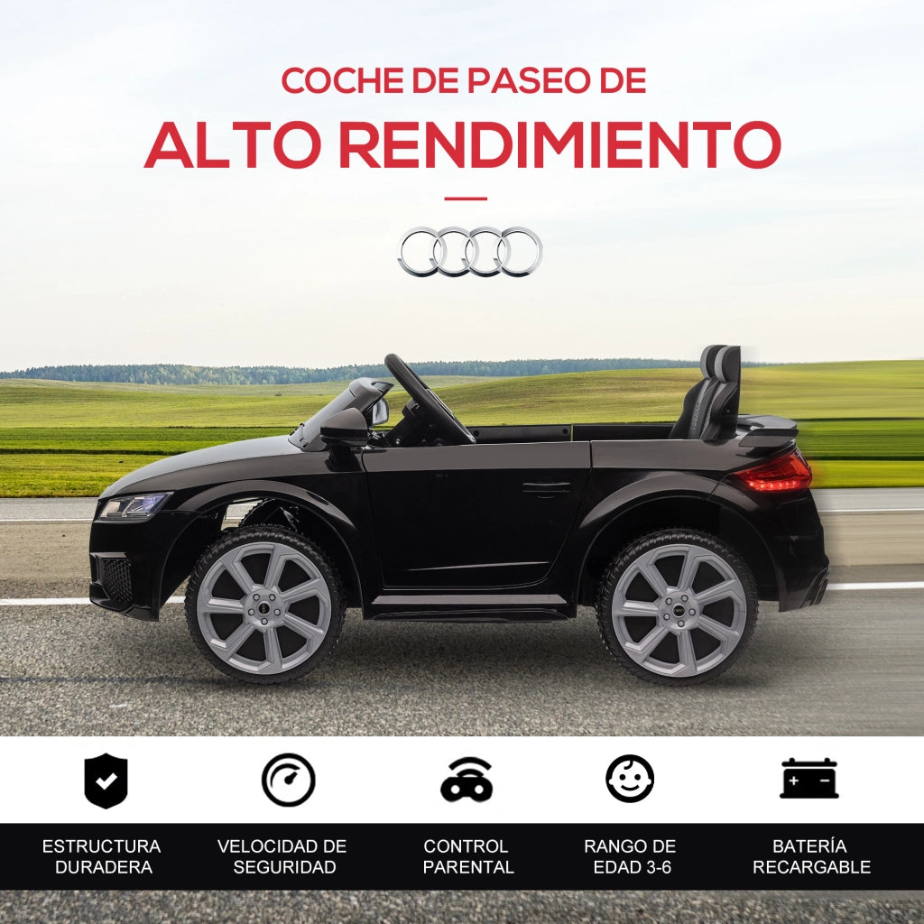 Auto Elettrica per Bambini Audi TT ¨C zephmum ¨C Rosso 102x60x44 cm