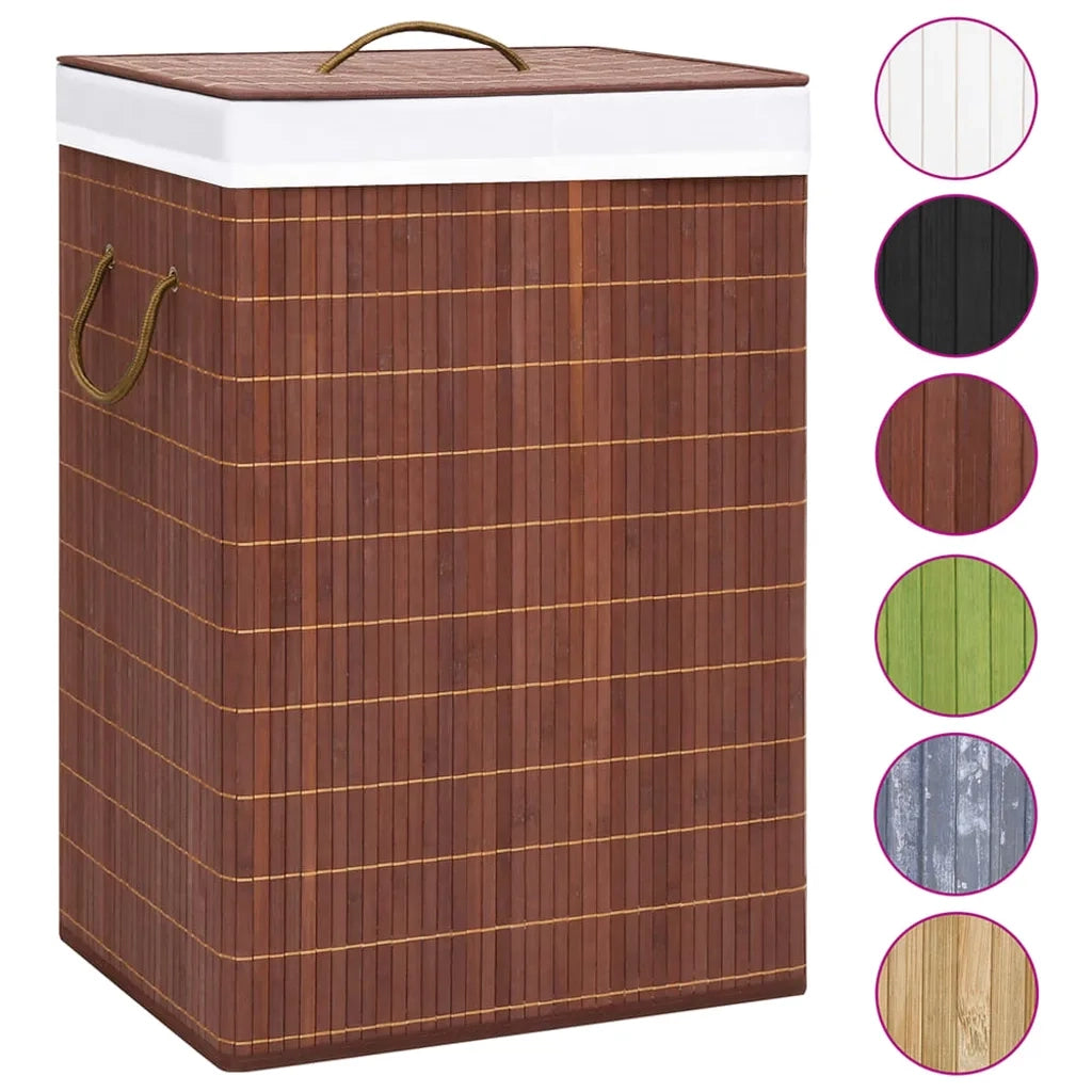 Cesto Portabiancheria in BambÃ¹ Marrone 72 L cod mxl 50083