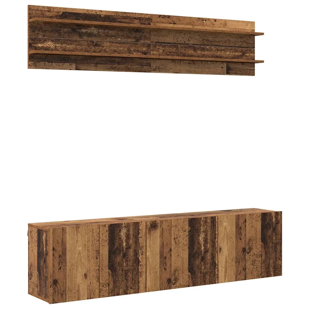Unità TV 6 pcs Legno vecchio Legno multistrato 3403568