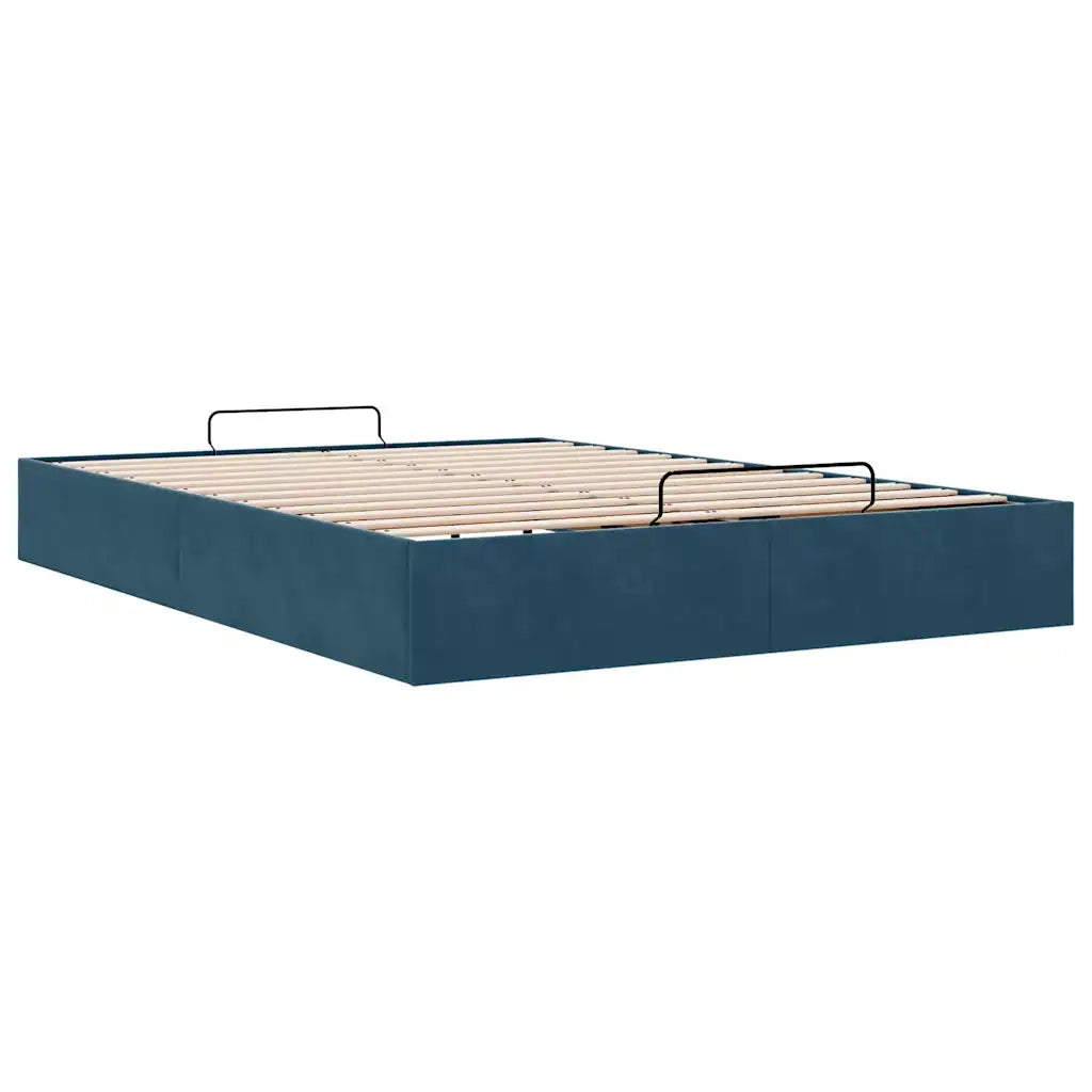 Struttura Letto Pouf senza Materasso 140x200 cm in Velluto 3310971