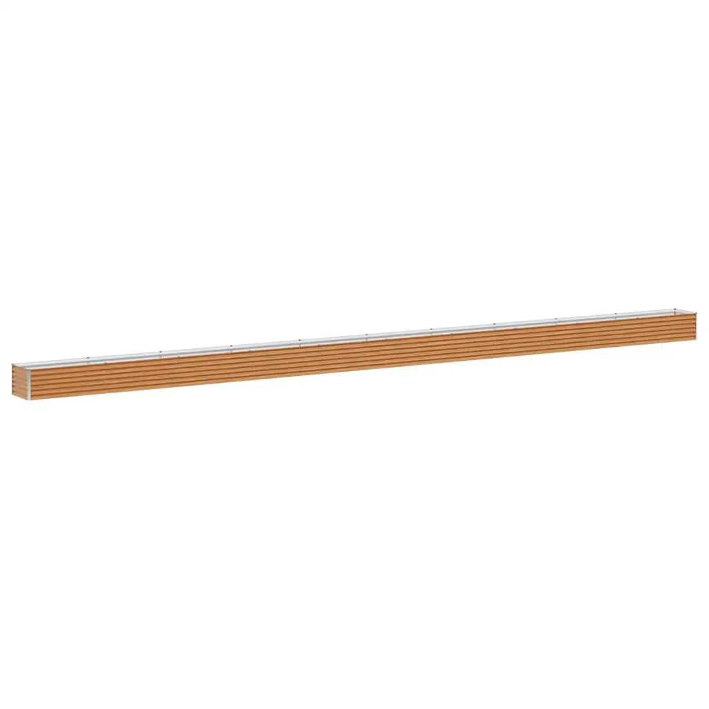 Fioriere | Cassetta per fiori | Letto rialzato da giardino 970 x 50 x 36 cm Acciaio zincato