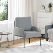 Divani con cuscino 55cm Grigio chiaro Legno compensato