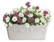 PRESTIGE VASO CASSETTA IN RESINA 80 X 34 CM COLORE BIANCO