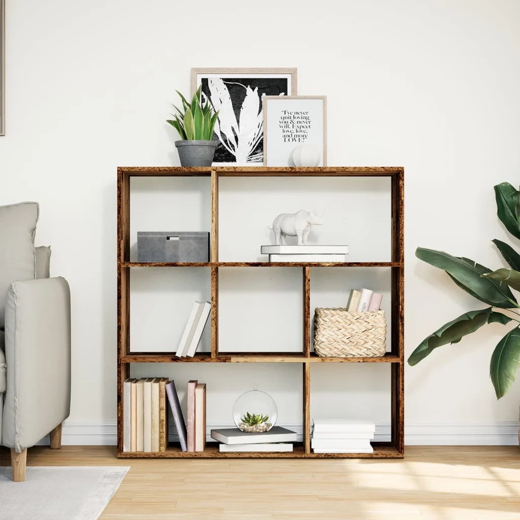 Libreria Divisorio Legno Antico 102x29x103,5 cm in Truciolato 858055
