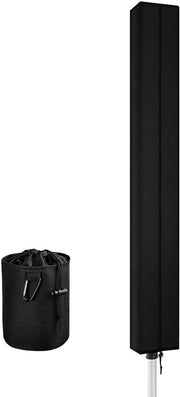 Hoes di Protezione per Asciugatrice a Rotazione con Cerniera, Impermeabile e UV Resistente, con Tasca per Wisk e Stoffa Oxford Robusta per la Protezione delle Asciugatrici (180x15x15cm) Nero