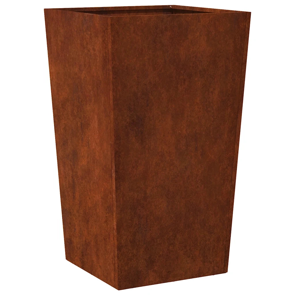 Fioriere da Giardino 2 pz 45x45x75 cm in Acciaio Corten