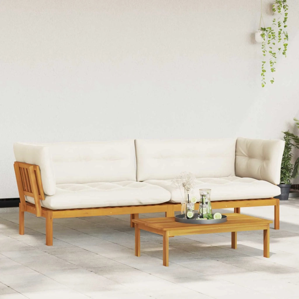 Unità di divano pallet da giardino 2 Pezzo 3418241