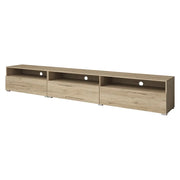 Mobile TV XL RAMOS – 270 cm – Rovere – 3 ante ribaltabili e 3 vani – Da appoggiare o da appendere