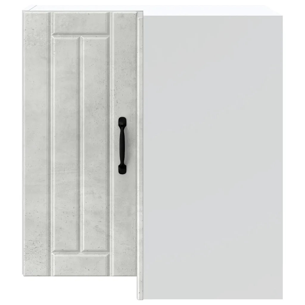 Pensile da Cucina ad Angolo Lucca Grigio Cemento in Truciolato 853861