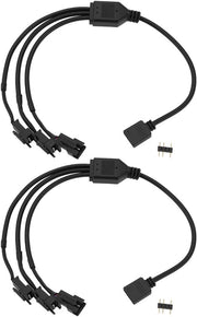 Adattore di Cavo a 3 Pin - 5V - 30CM - Strisce LED per PC - 1 a 3 - Aumenta l'Illuminazione del Tuo Setup Gaming - Adatto per Computer e Console