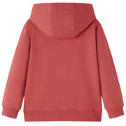 Felpa con Cappuccio per Bambini Rosso Bruciato 104 13010