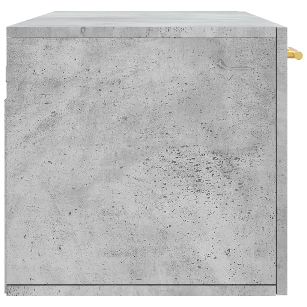 Armadietto a Muro | Mobile a Parete Grigio Cemento 100x36,5x35 cm Legno Multistrato