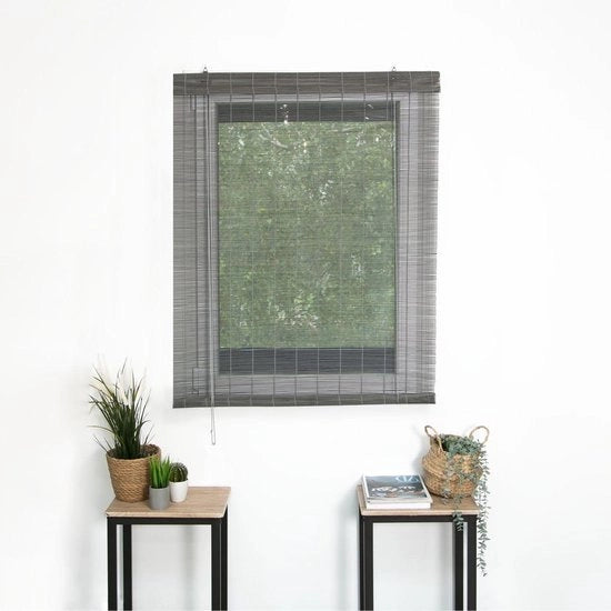 Bamboo stecchi sottili per interni grigi - L 60 x H 180 cm